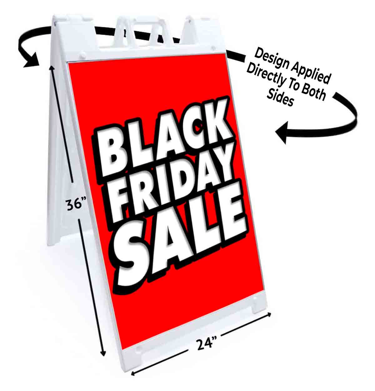 BLACK FRIDAY SALE Signicade 24x36 Aframe Sidewalk Sign Banner Decal